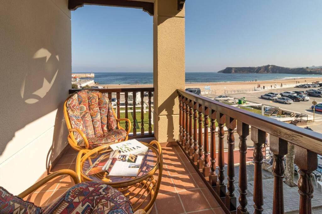 Apto En Primera Linea De Playa Comillas Exteriör bild
